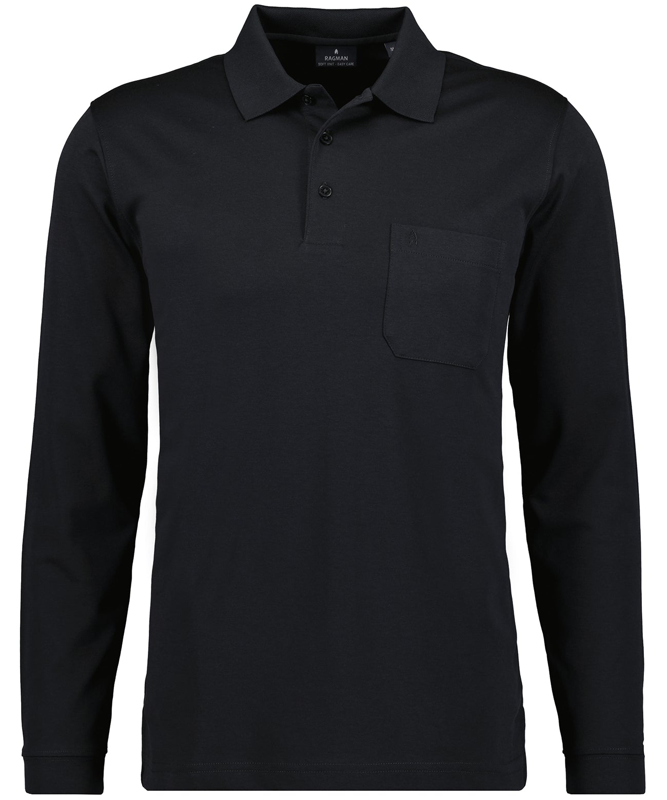 Ragman Herren Long Sleeve in schwarz