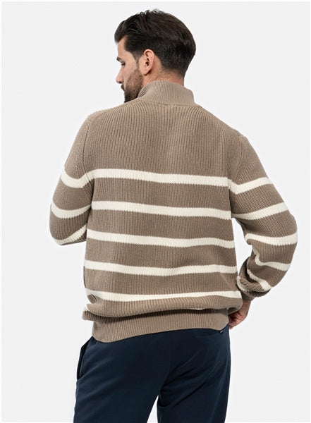 Key Largo Herren Pullover in taupe