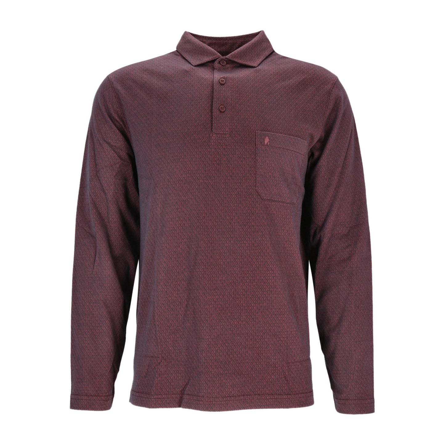 Ragman Herren Long Sleeve in rot