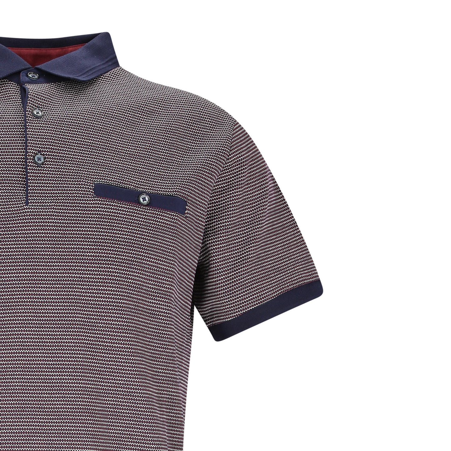 Ragman Herren Poloshirt in rot