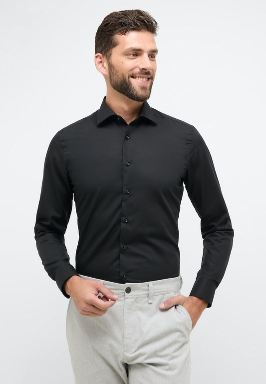 eterna Herren Hemd in schwarz