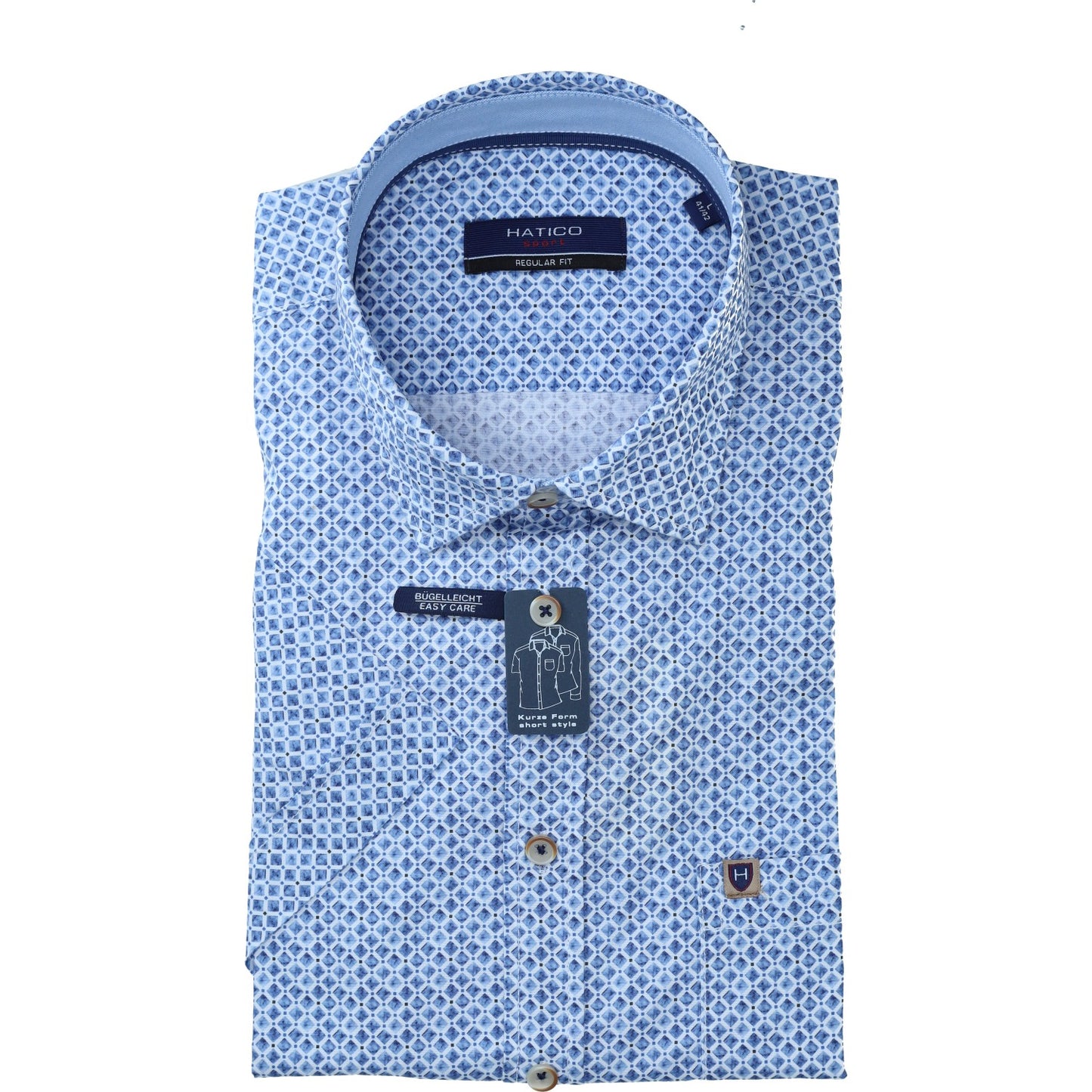 Hatico Herren Hemd in blau