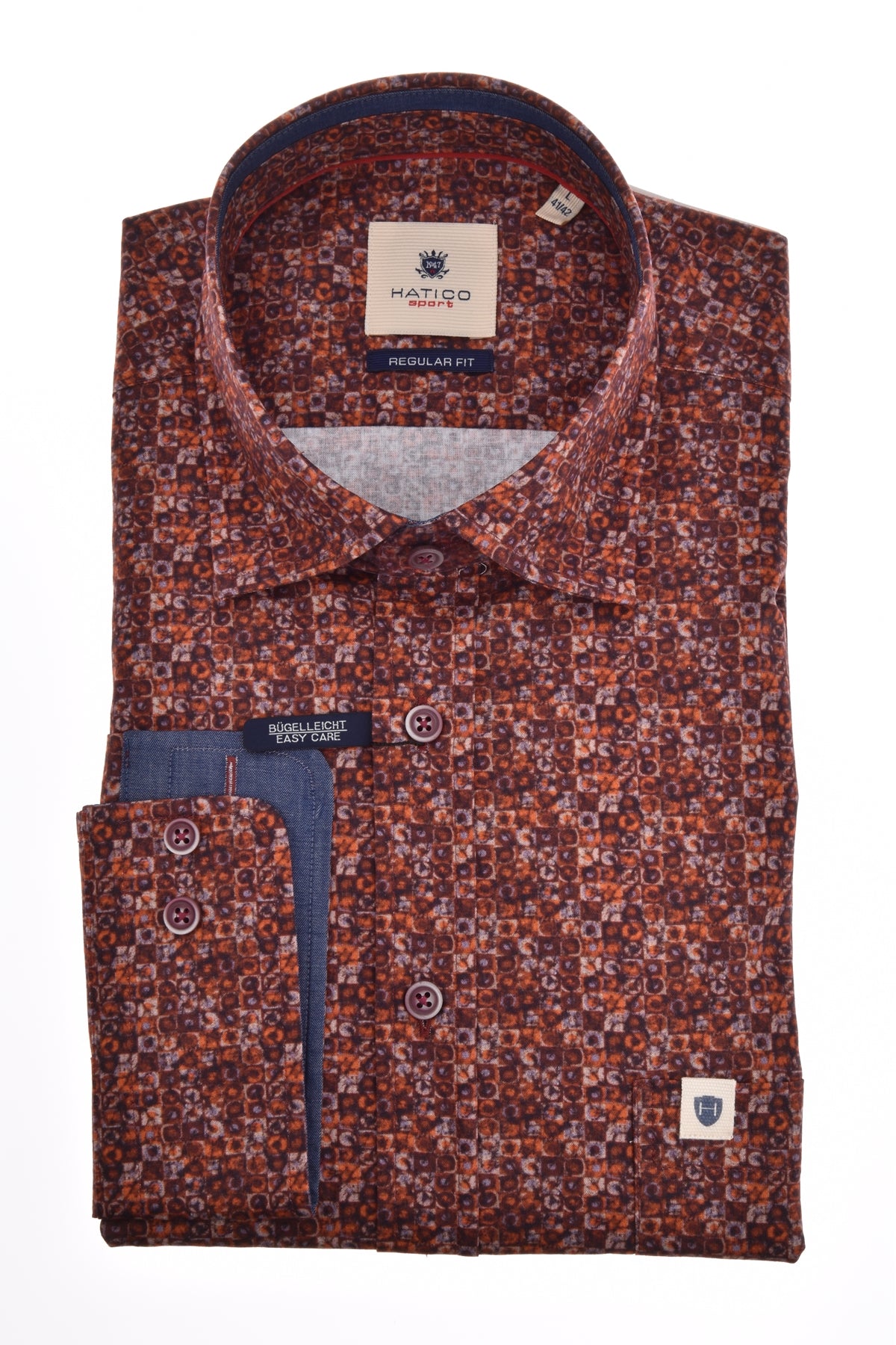 Hatico Herren Hemd in Orange