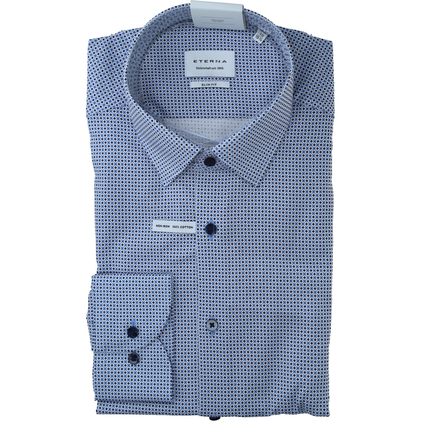 eterna Herren Hemd in blau