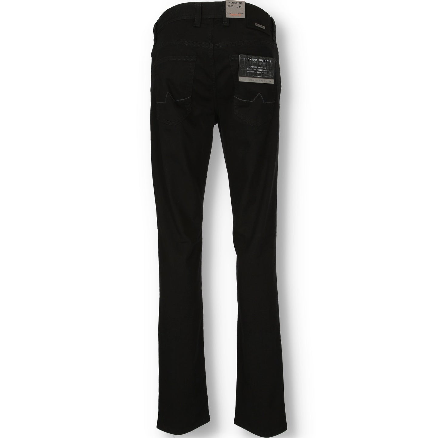 Alberto Herren Hose in schwarz