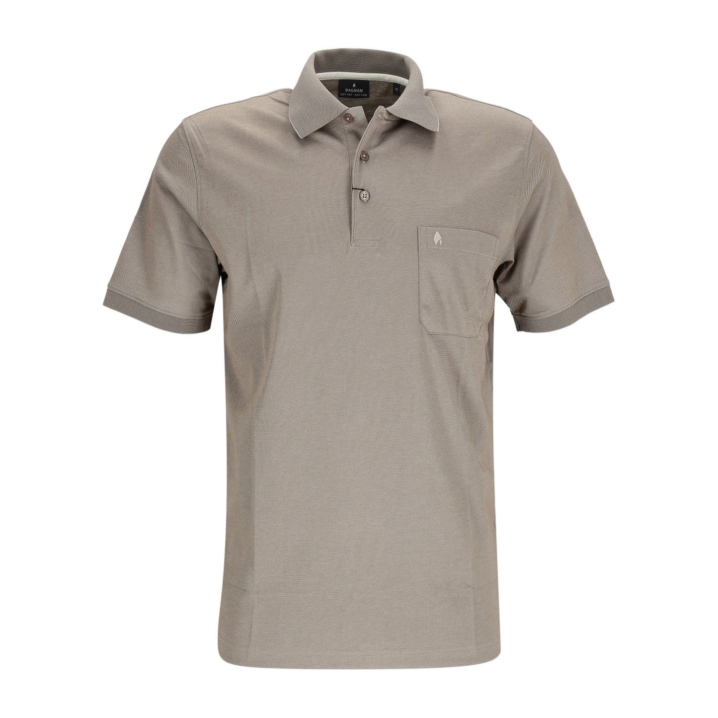 Ragman Herren Poloshirt in sand
