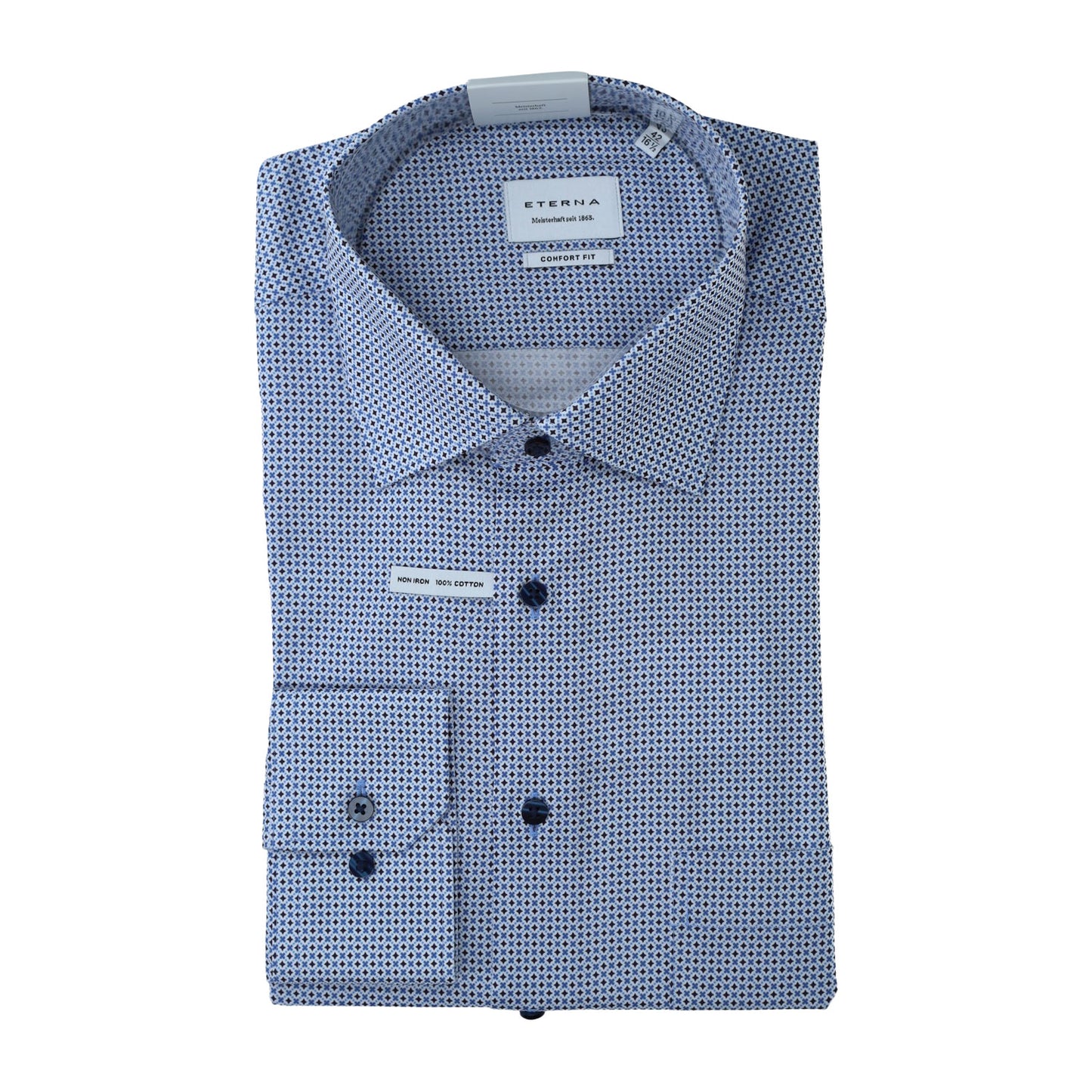 eterna Herren Hemd in blau
