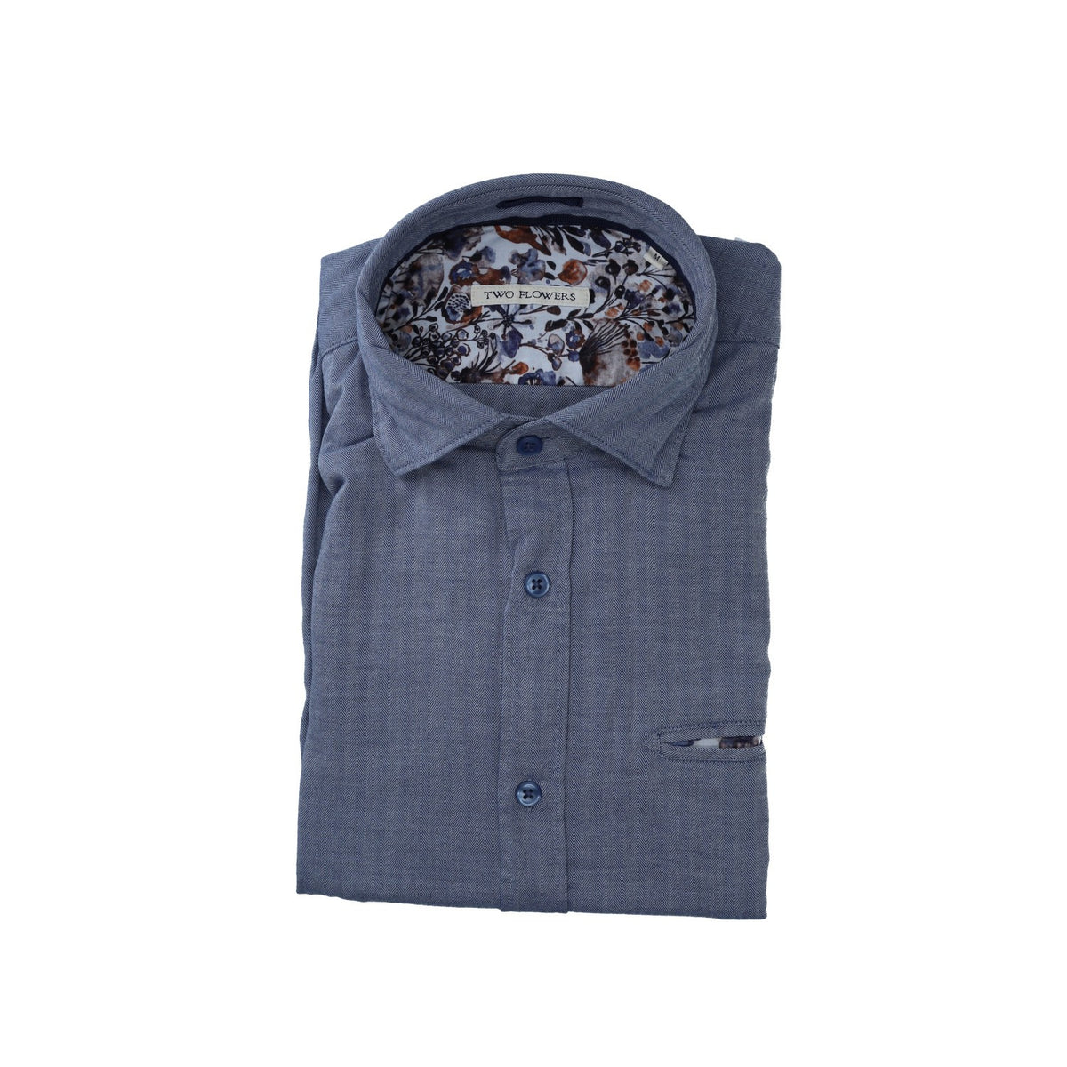 Two Flowers Herren  in blau