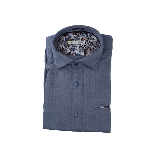 Two Flowers Herren  in blau