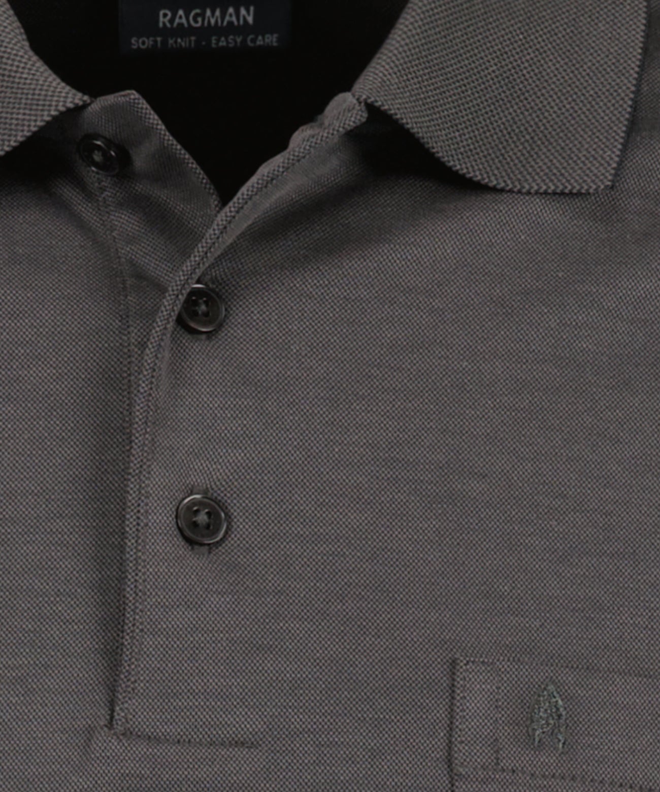 Ragman Herren Long Sleeve in anthrazit