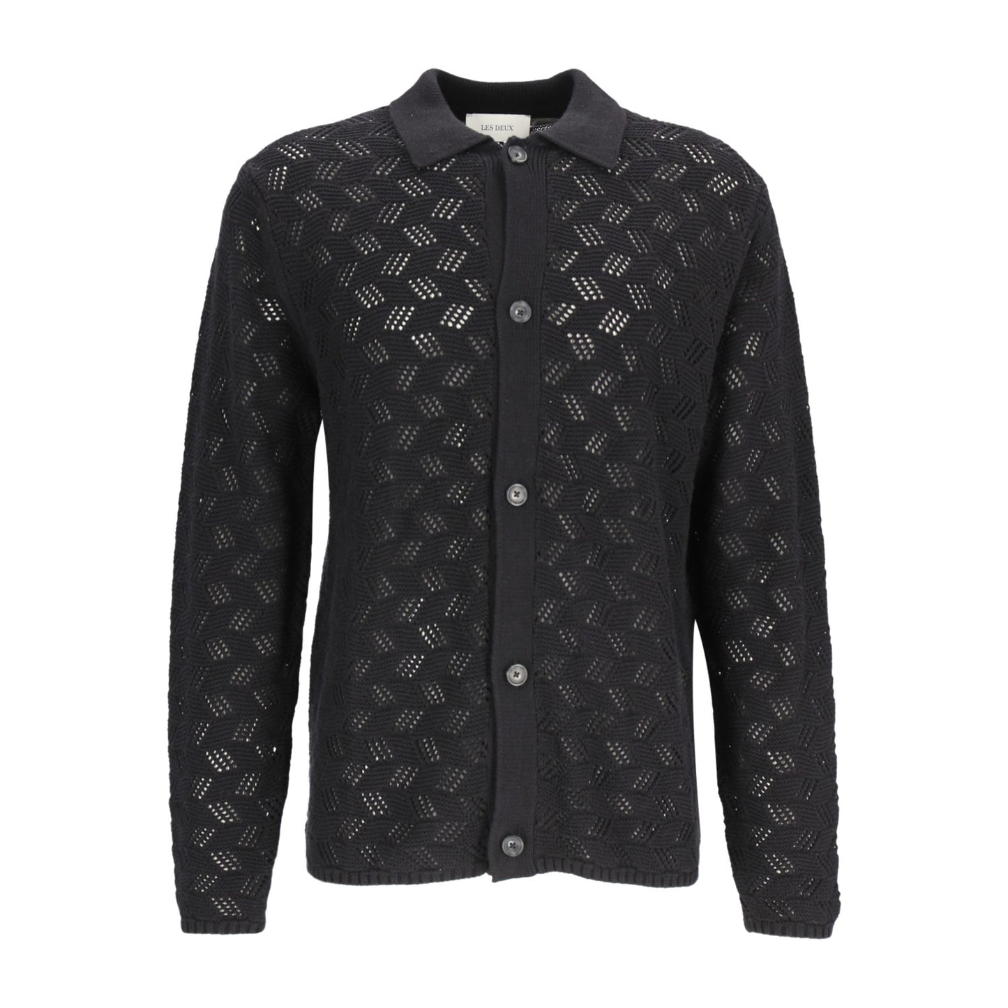 Les Deux Herren Strickjacke in schwarz