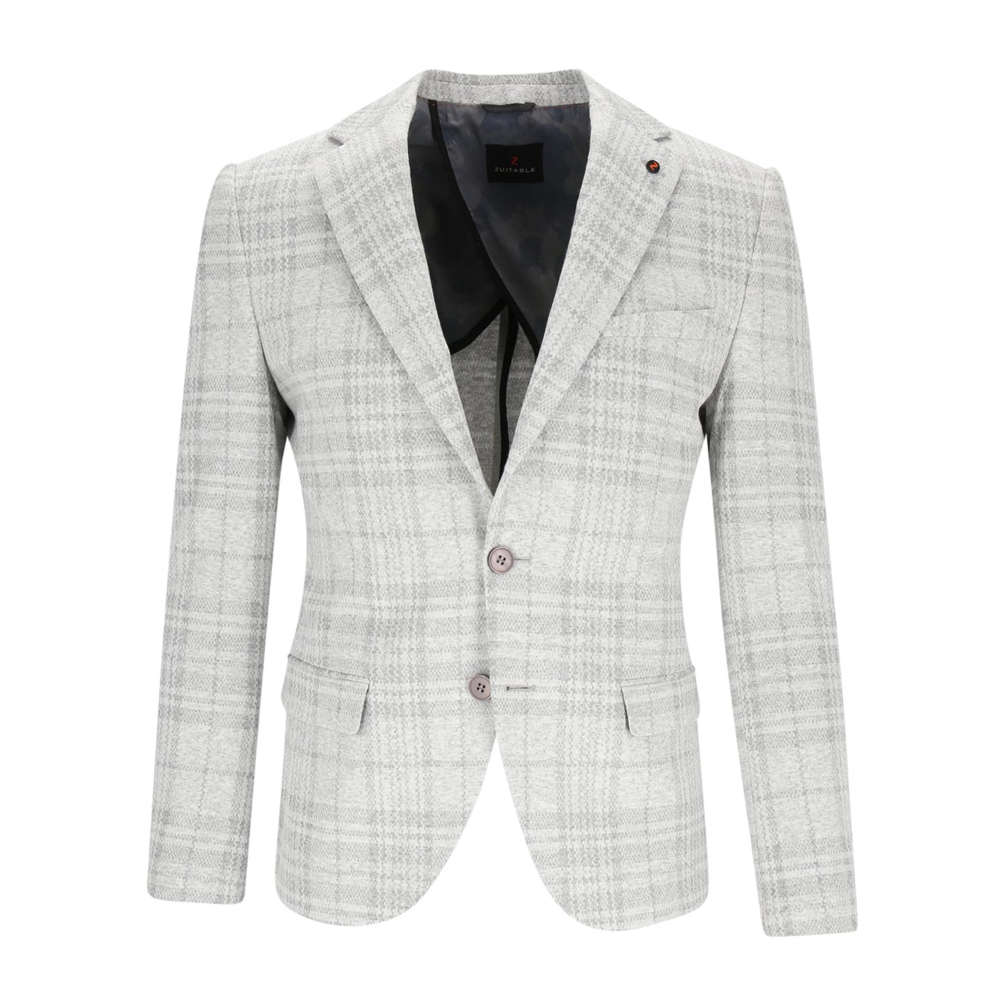 Zuitable_BF (BodyFit) Herren Sakko in silber