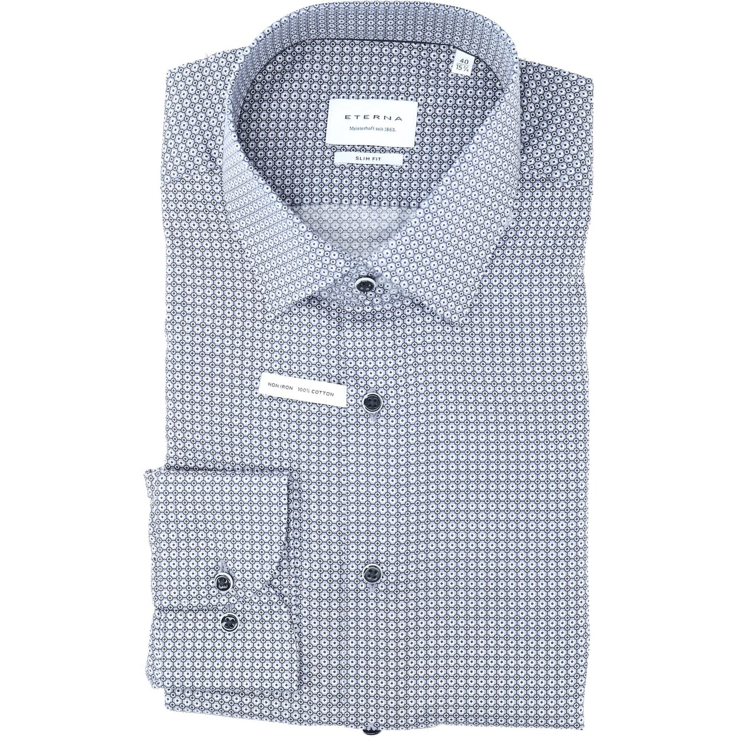 eterna Herren Hemd in grau