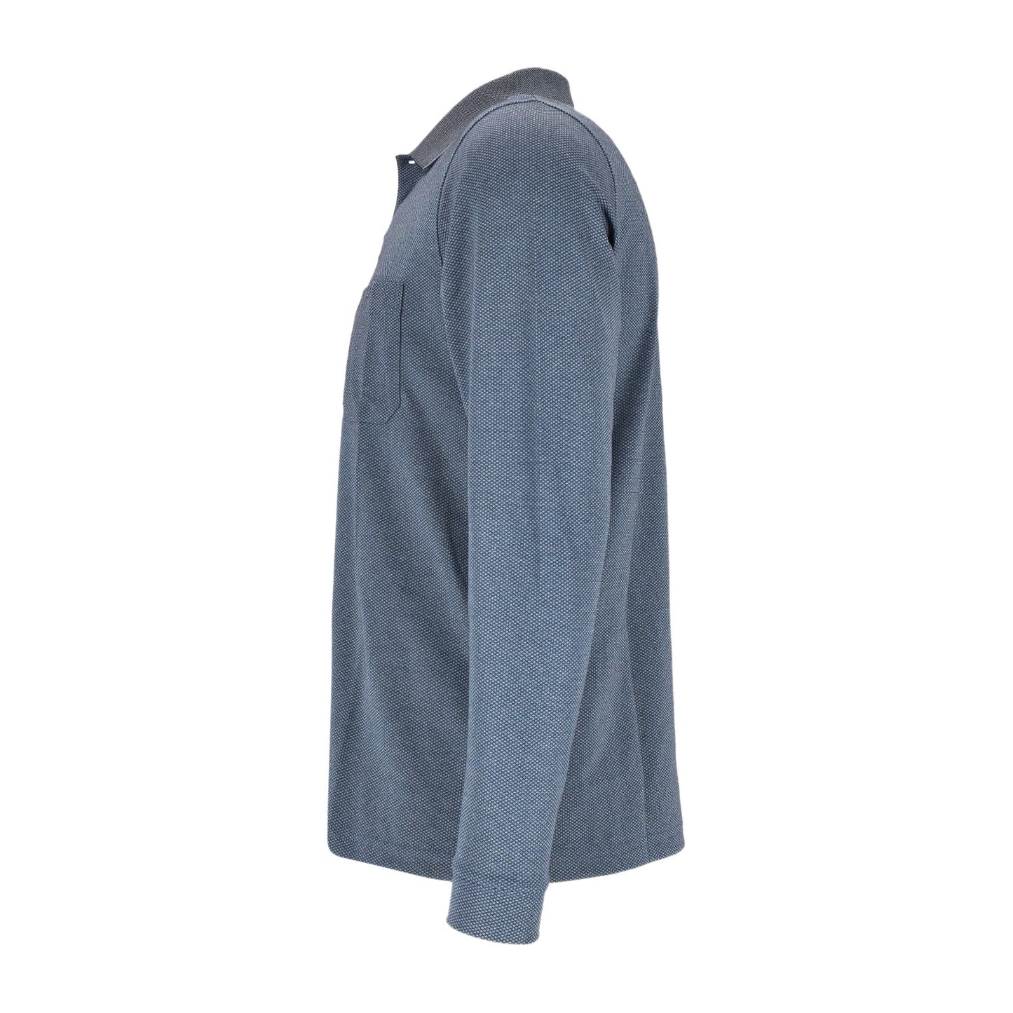 Ragman Herren Long Sleeve in blau