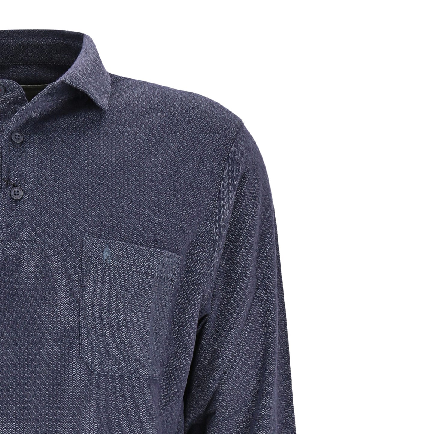 Ragman Herren Long Sleeve in blau