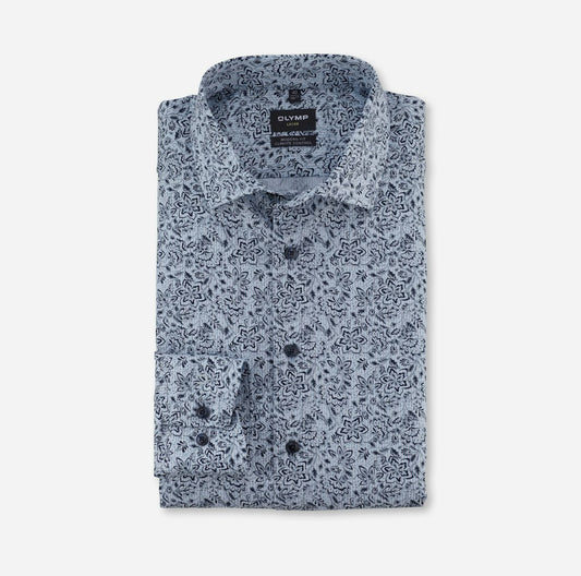 Olymp-Jersey_MF Herren Hemd in blau