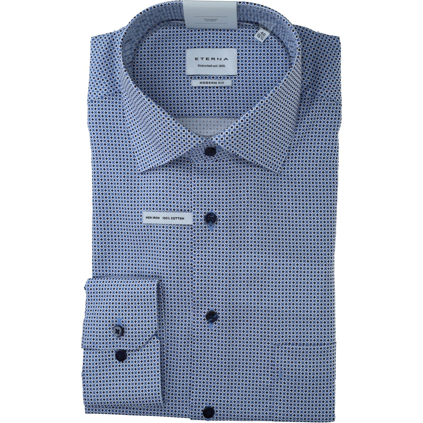 eterna Herren Hemd in blau