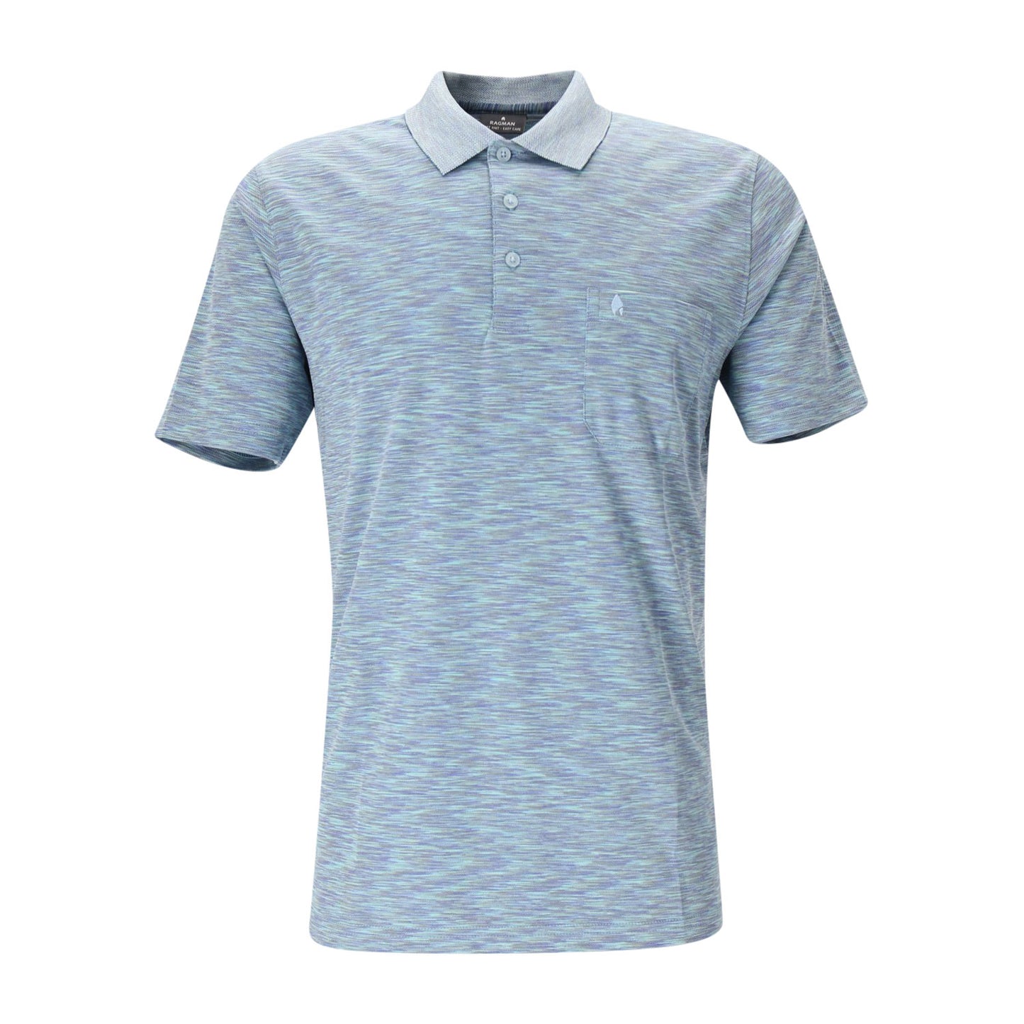 Ragman Herren Poloshirt in blau