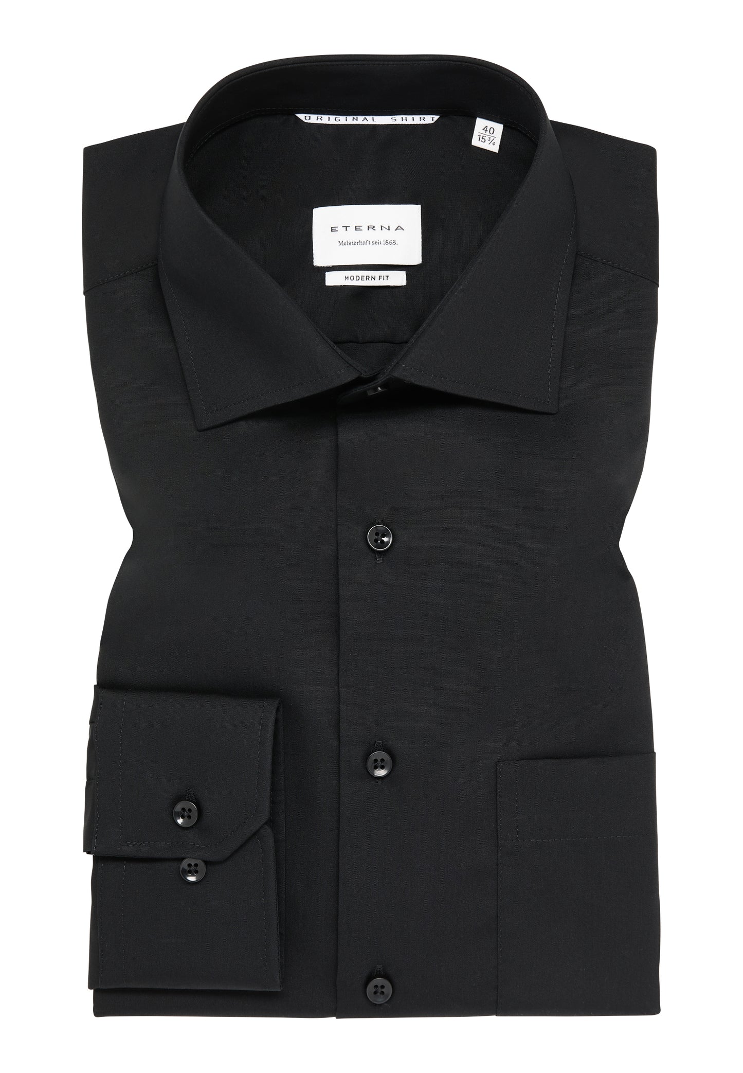 eterna Herren Hemd in schwarz