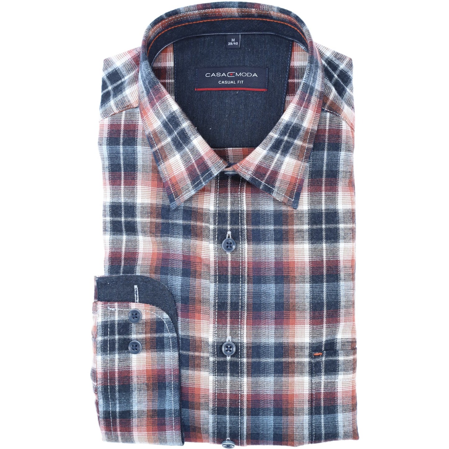 Casa Moda Herren Hemd in blau