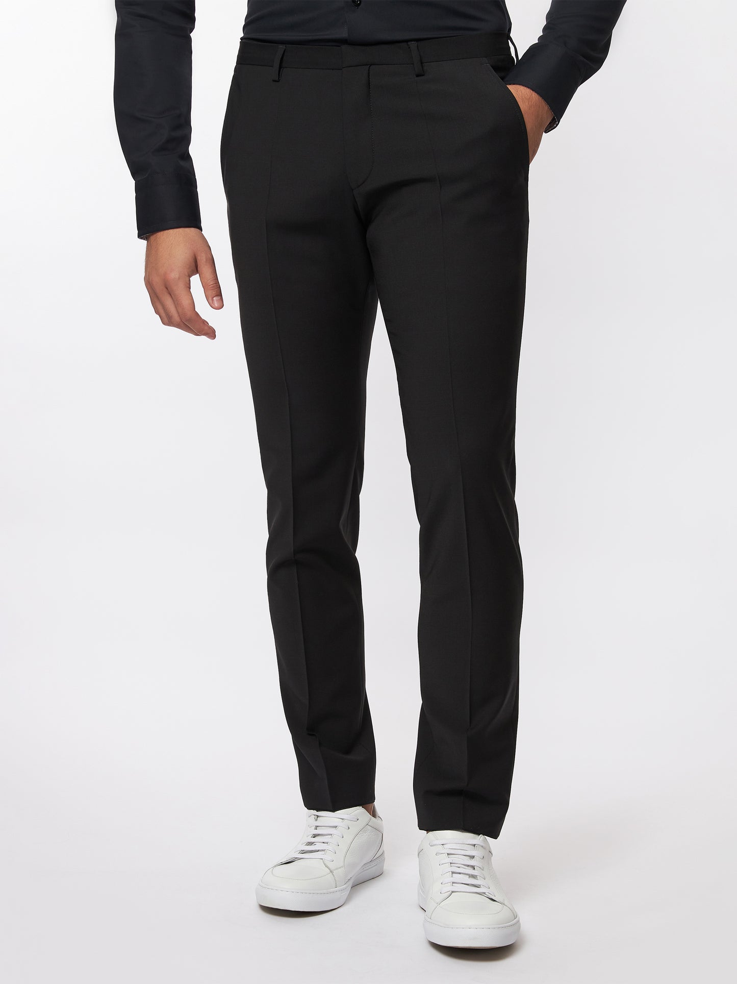 Roy Robson Herren Hose in schwarz