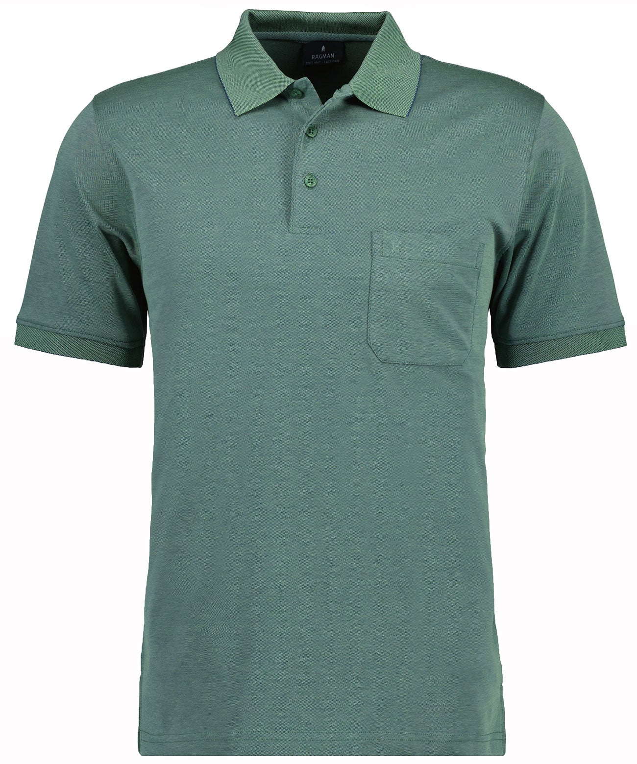 Ragman Herren Poloshirt in grün