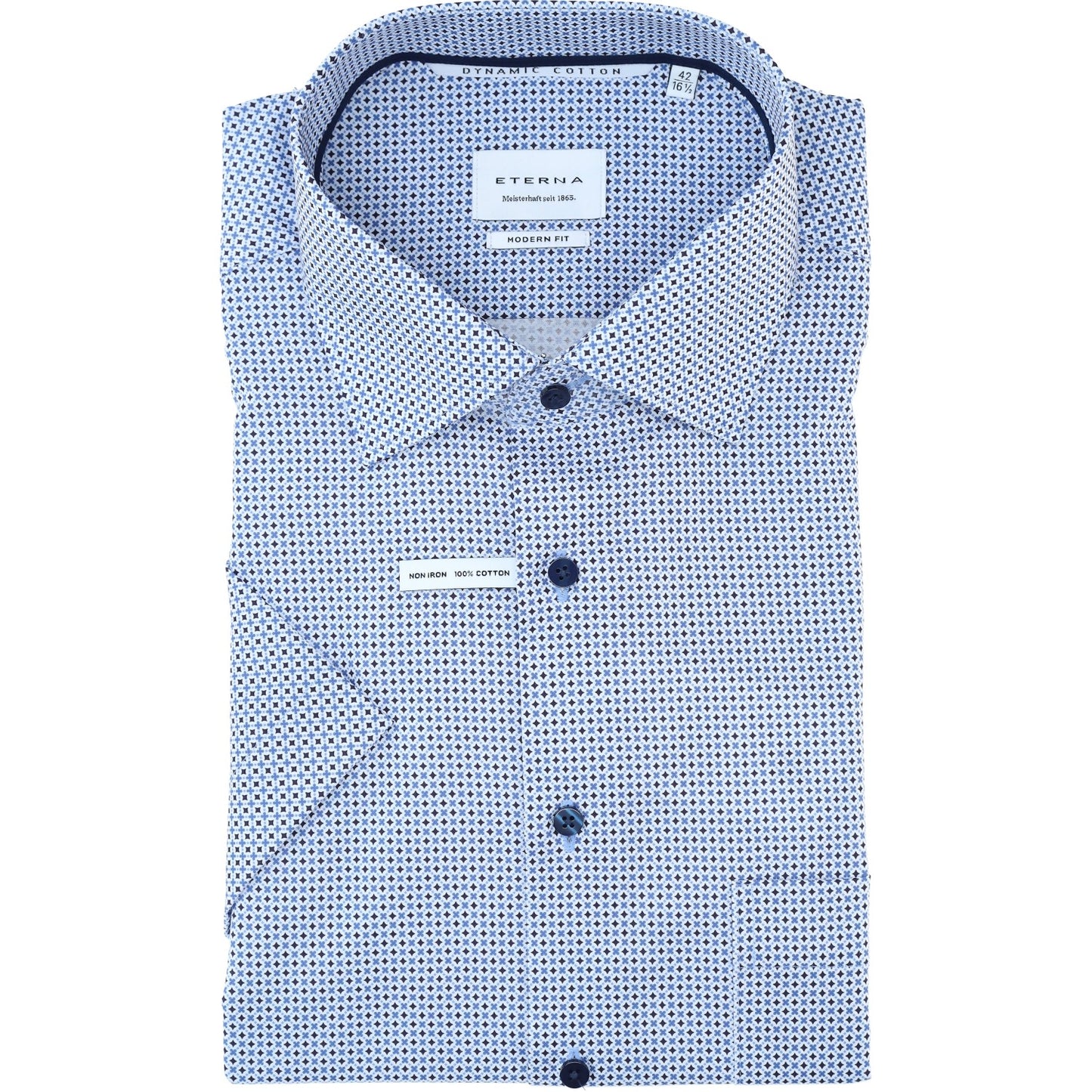 eterna Herren Hemd in blau