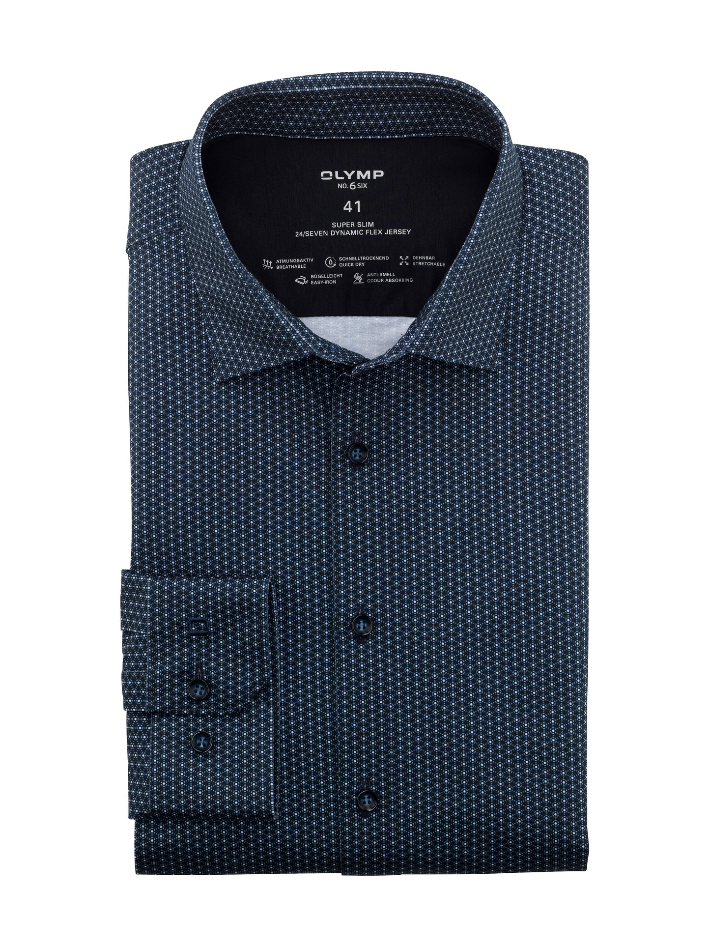 Olymp-Jersey_SF Herren Hemd in blau