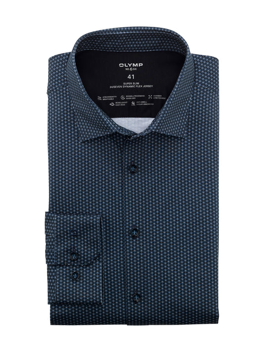 Olymp-Jersey_SF Herren Hemd in blau