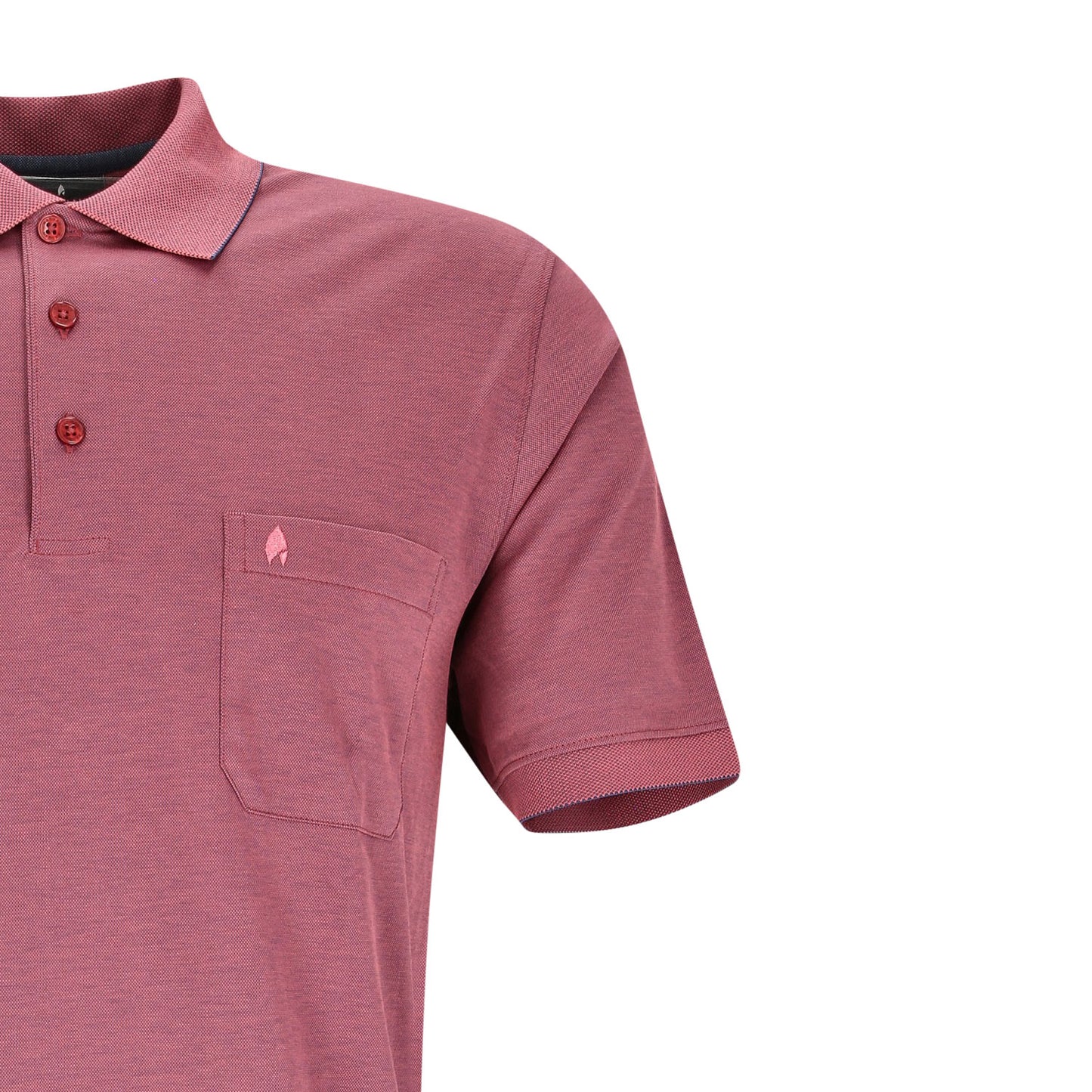 Ragman Herren Poloshirt in rot