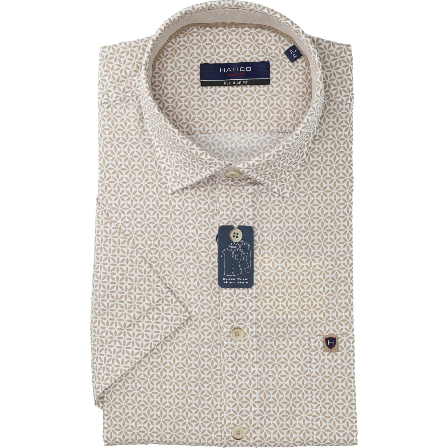 Hatico Herren Hemd in beige