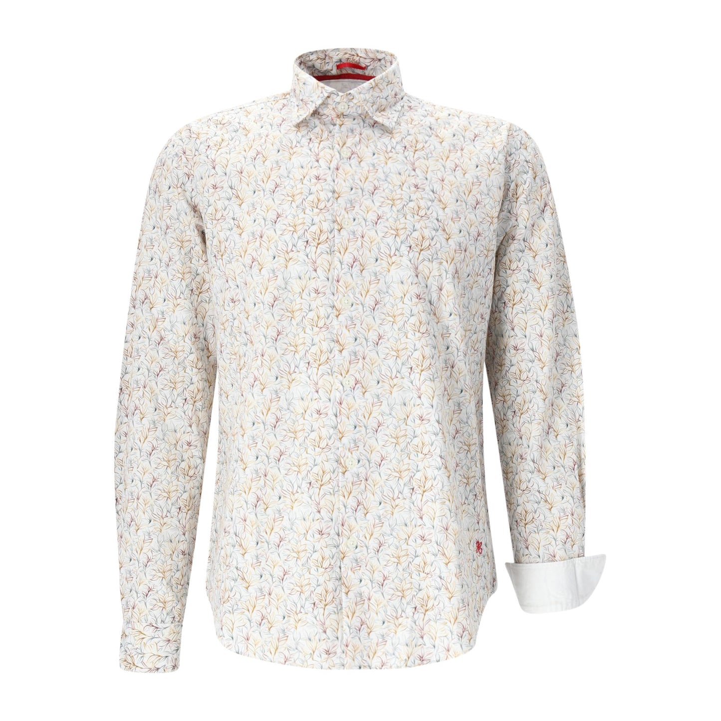 Two Flowers Herren Hemd in grau