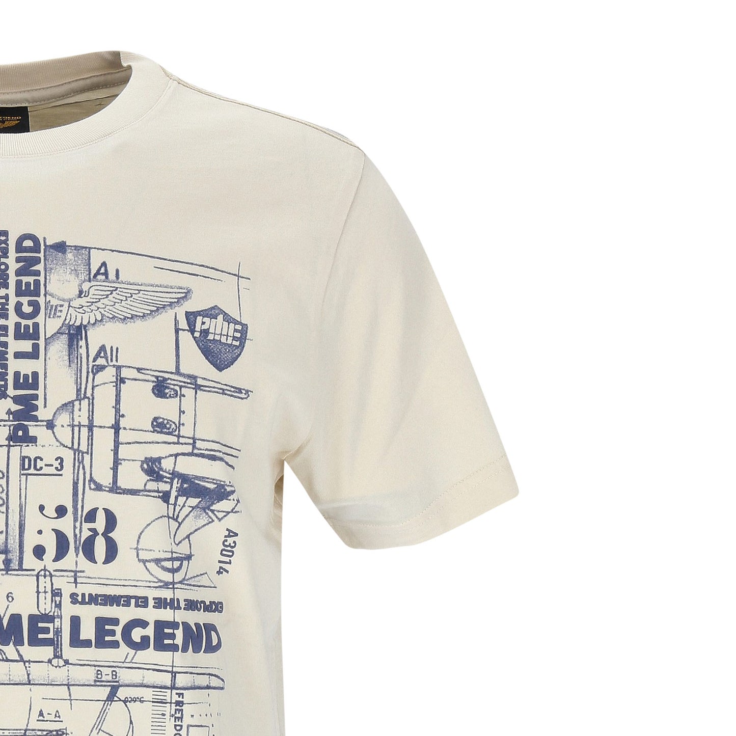 PME Legend Herren T-Shirt in weiß
