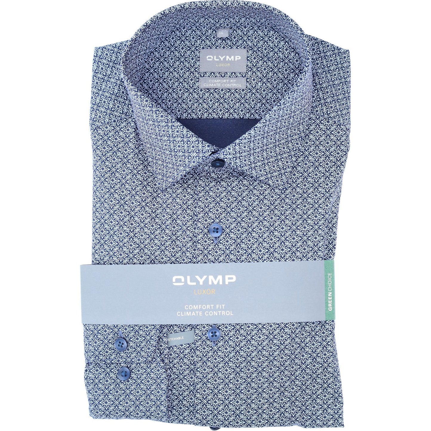 Olymp_CF Herren Hemd in blau