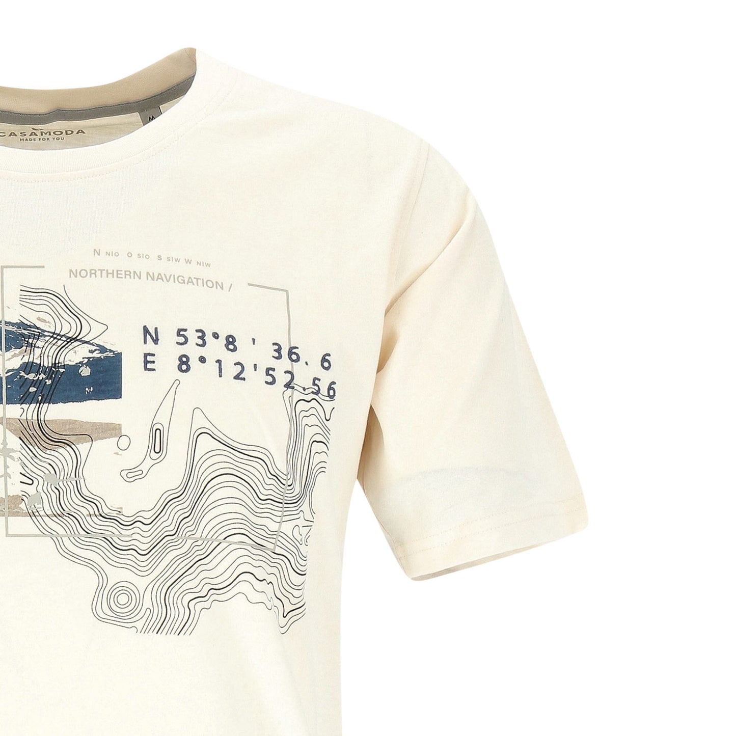 Casa Moda Herren T-Shirt in weiß