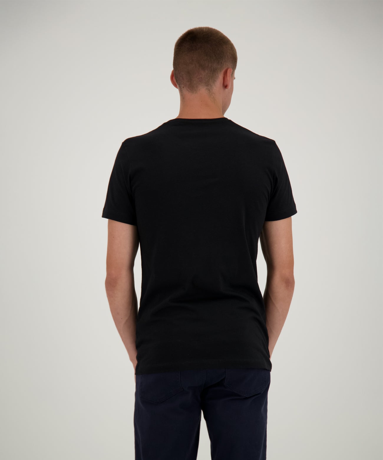 Ragman Herren T-Shirt in schwarz