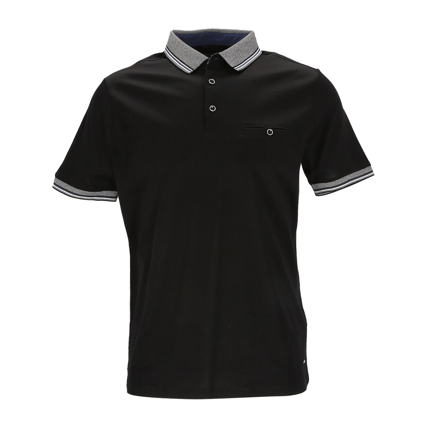 Ragman Herren Poloshirt in schwarz