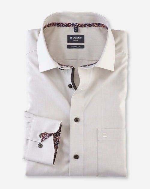 Olymp_MF Herren Hemd in beige