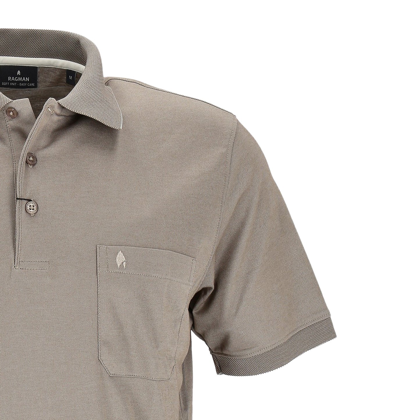 Ragman Herren Poloshirt in sand