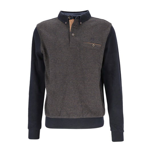 Mode Monte Carlo Herren Sweat-Shirt in blau
