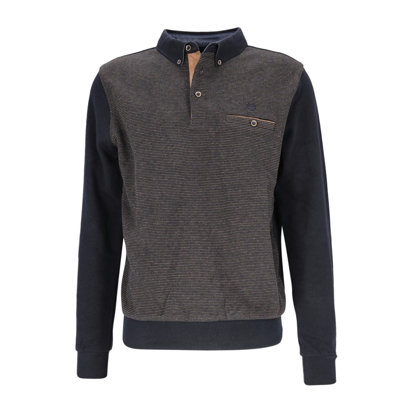 Mode Monte Carlo Herren Sweat-Shirt in blau