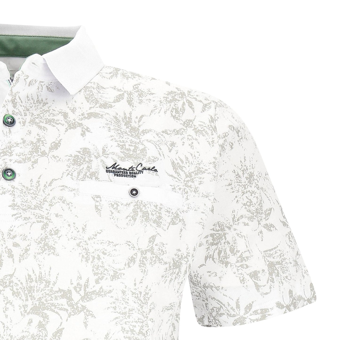 Mode Monte Carlo Herren PoloShirt in weiß