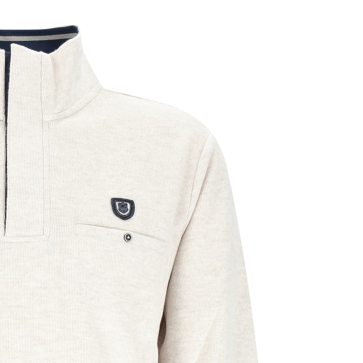 Mode Monte Carlo Herren Sweat-Shirt in weiß