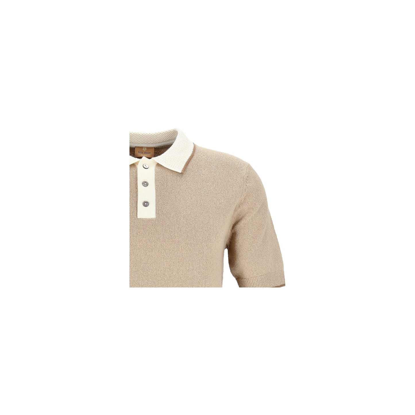 Mos Mosh Galery Herren Polo in beige