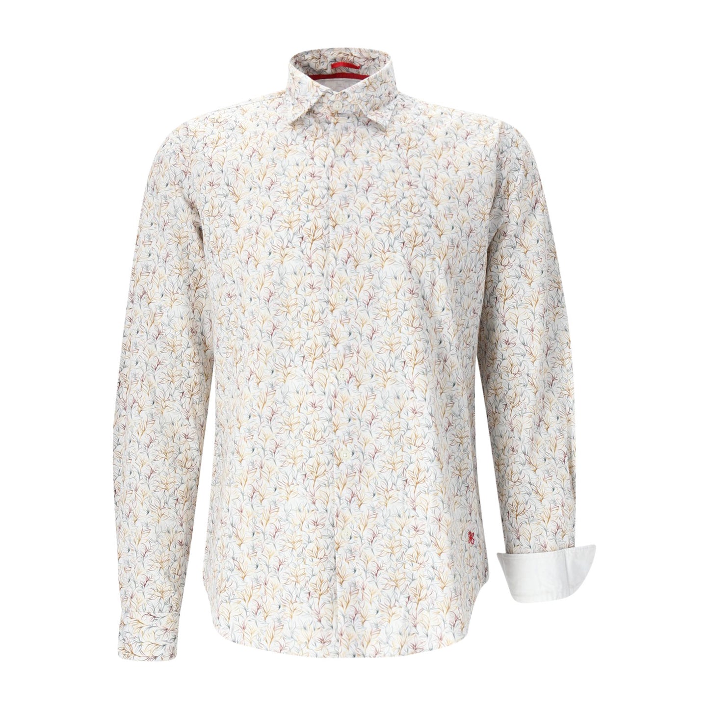Two Flowers Herren Hemd in grau