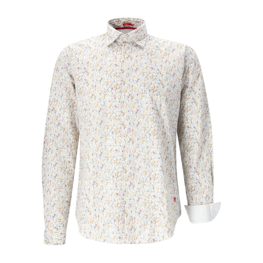 Two Flowers Herren Hemd in grau