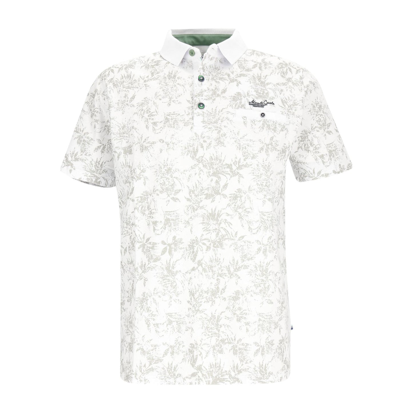 Mode Monte Carlo Herren PoloShirt in weiß
