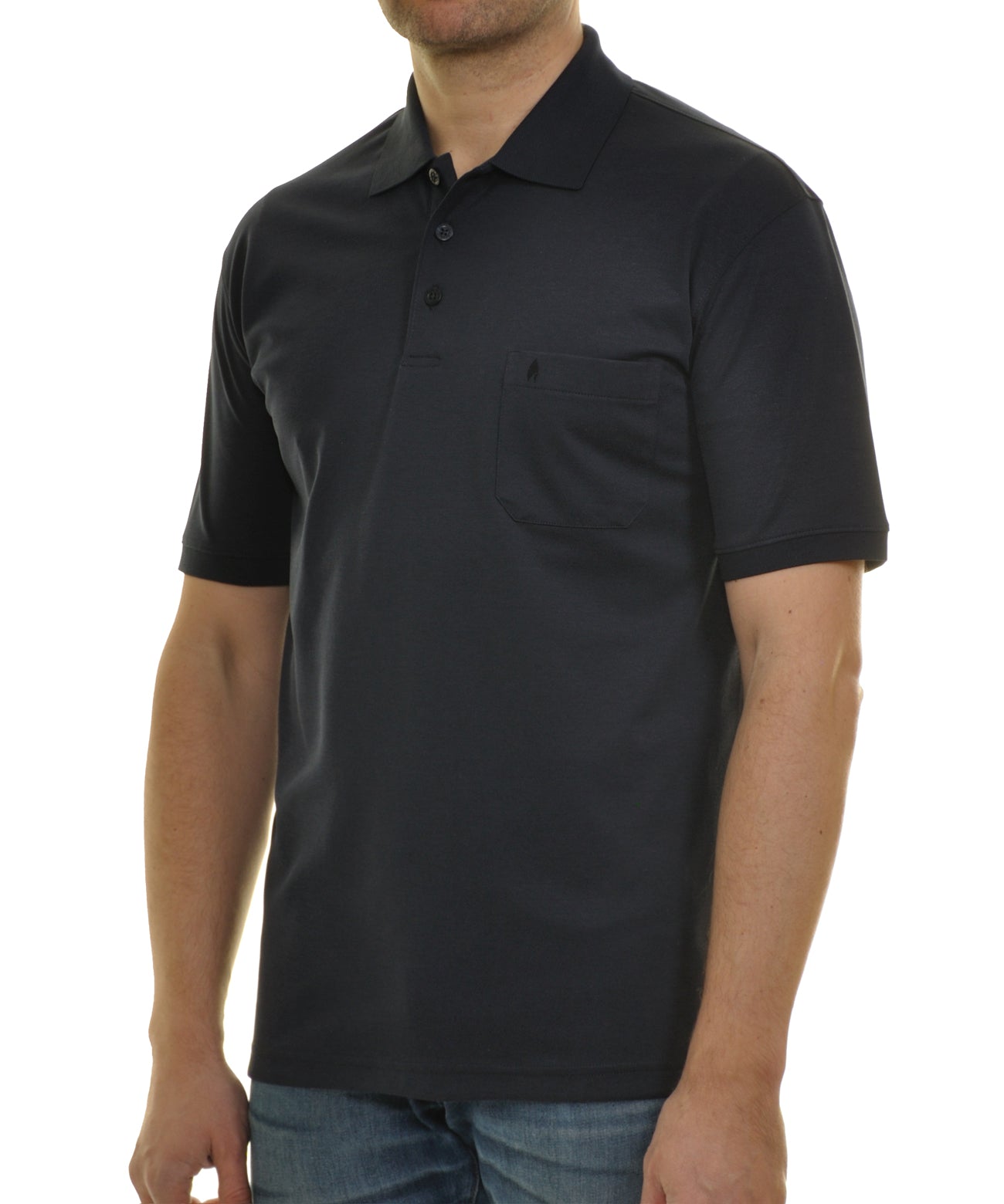 Ragman Herren Poloshirt in blau