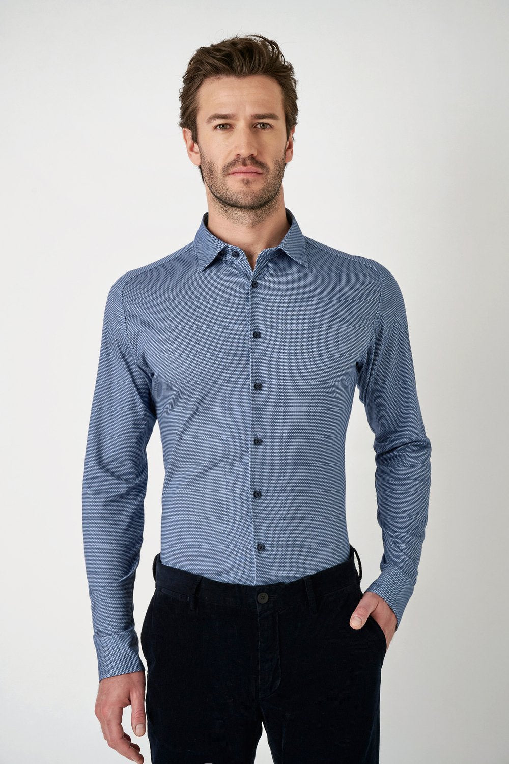 DeSoto Herren Hemd in blau