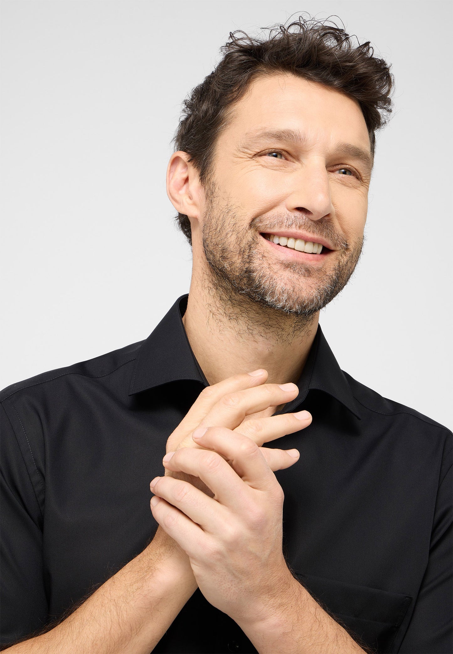 eterna Herren Hemd in schwarz